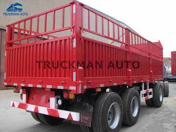 Camión de remolque lleno de 3 árboles 60 toneladas que cargan para las mercancías del envase y del bulto
