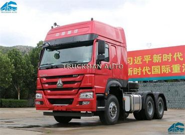 camión del tractor de 420hp Howo Sinotruk 6x4, poder clasificado 309kw de la cabeza del tractor de 10 policías motorizados