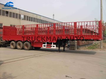 Del manganeso Q345 camión de remolque semi, semi remolques del almacenamiento que transportan el cargo y los envases