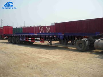 Camión de remolque flexible de Lowbed, remolque bajo de la cama de 3 árboles 70 toneladas de carga