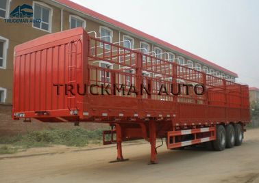 50-60 toneladas que cargan el remolque de la cerca semi para las mercancías a granel y el transporte de contenedores