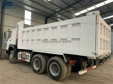 6x4 blanco utilizó el camión volquete 18 Cbm Cargobox de Howo para el transporte de mina de la construcción