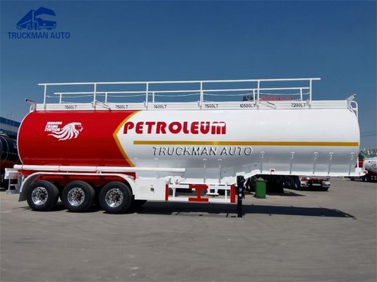 De 45000 litros de aceite de gasolina del depósito remolque semi con 6 PC Comdepartment