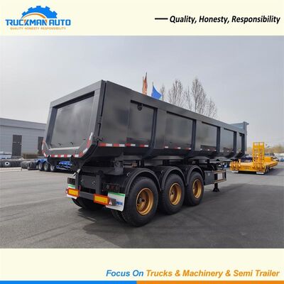 70 toneladas 3 del árbol de remolque semi, elevación de Hyva del remolque de la descarga del tractor remolque