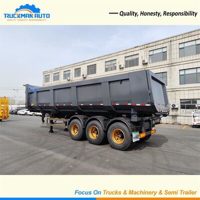 70 toneladas 3 del árbol de remolque semi, elevación de Hyva del remolque de la descarga del tractor remolque