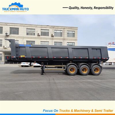 70 toneladas 3 del árbol de remolque semi, elevación de Hyva del remolque de la descarga del tractor remolque