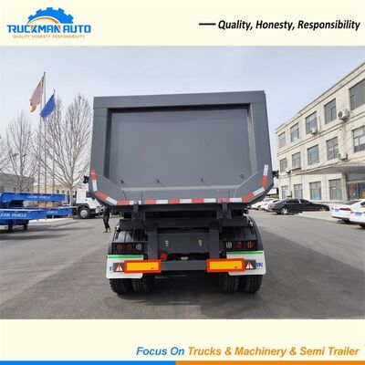 70 toneladas 3 del árbol de remolque semi, elevación de Hyva del remolque de la descarga del tractor remolque