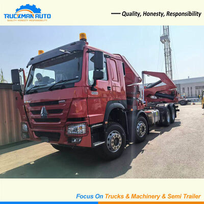 Camión cargador lateral de contenedores SINOTRUK HOWO 8X4 400HP duradero para Guyana