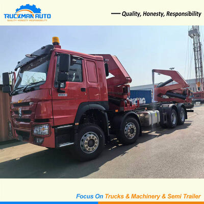 Camión cargador lateral de contenedores SINOTRUK HOWO 8X4 400HP duradero para Guyana