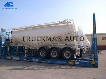3 el camión de Bulker del cemento de Cbm de los árboles 40, cementa semi el material del acero del manganeso del remolque O345